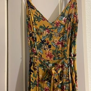 Yellow Floral Jumpsuit